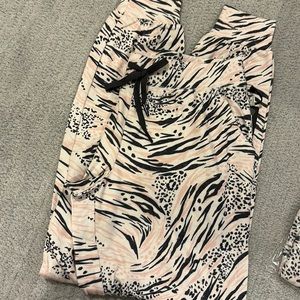 NWT PJ Salvage zebra bottoms